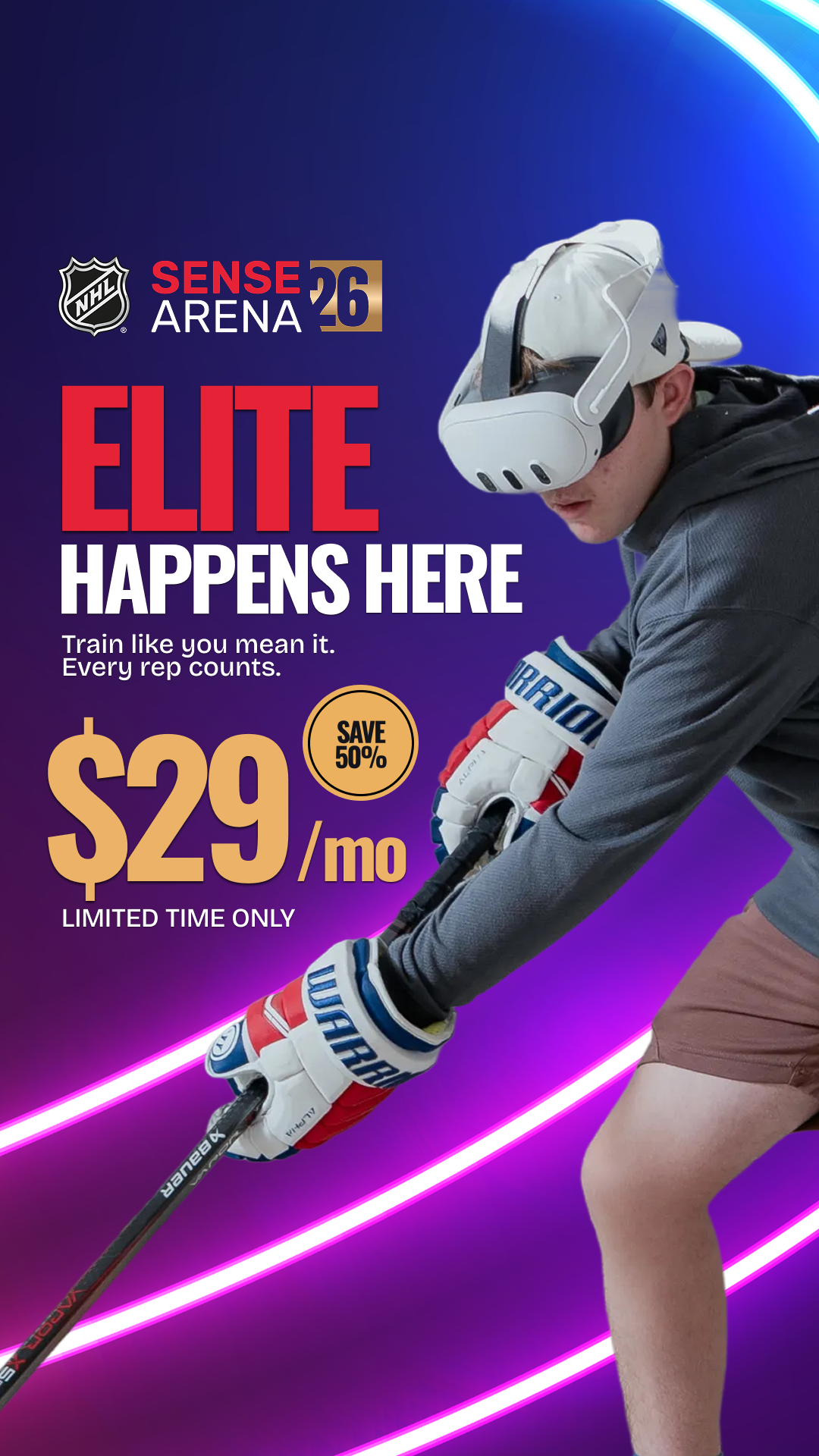 NHL Sense Arena Facebook ad