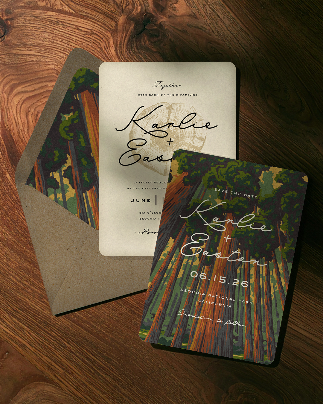 Greenvelope Facebook ad: Say goodbye to wedding invite stress.