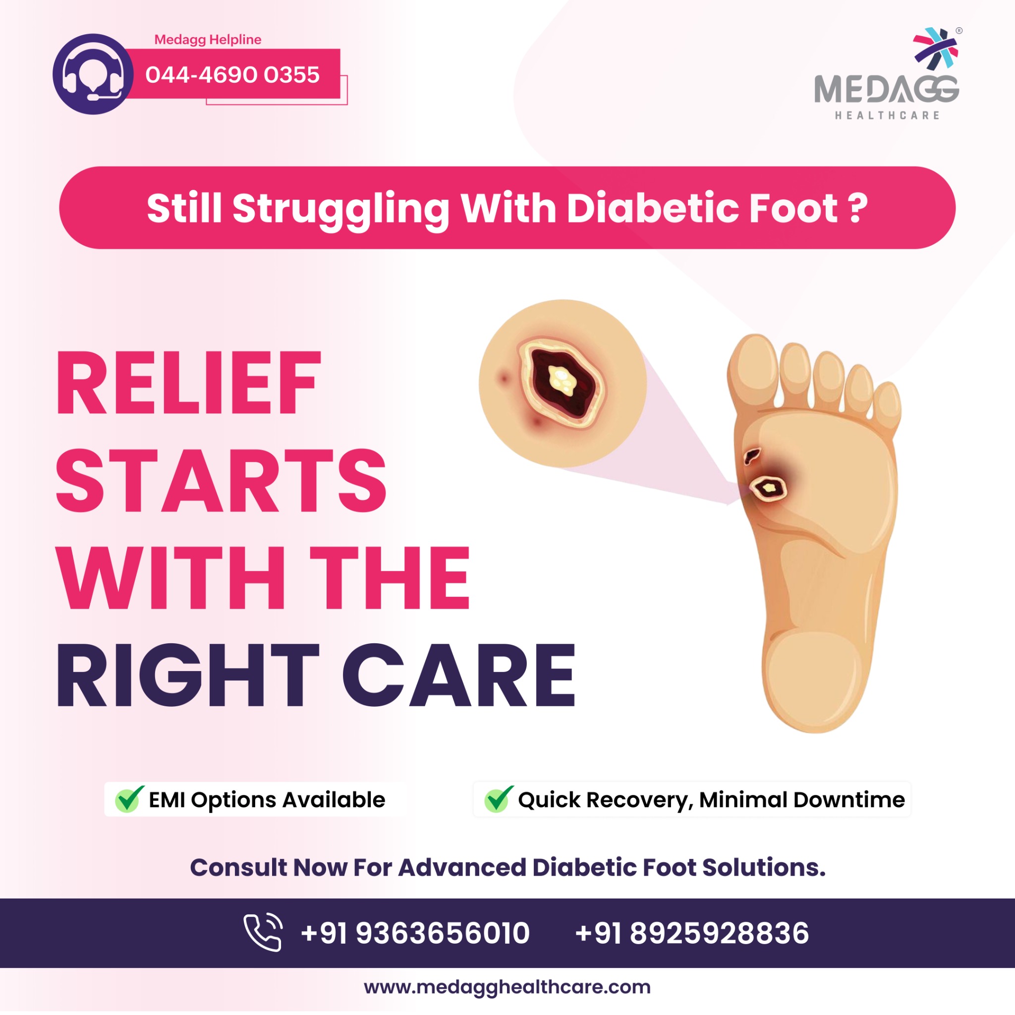 Medagg Healthcare Facebook ad: Get Free Counselling Now!