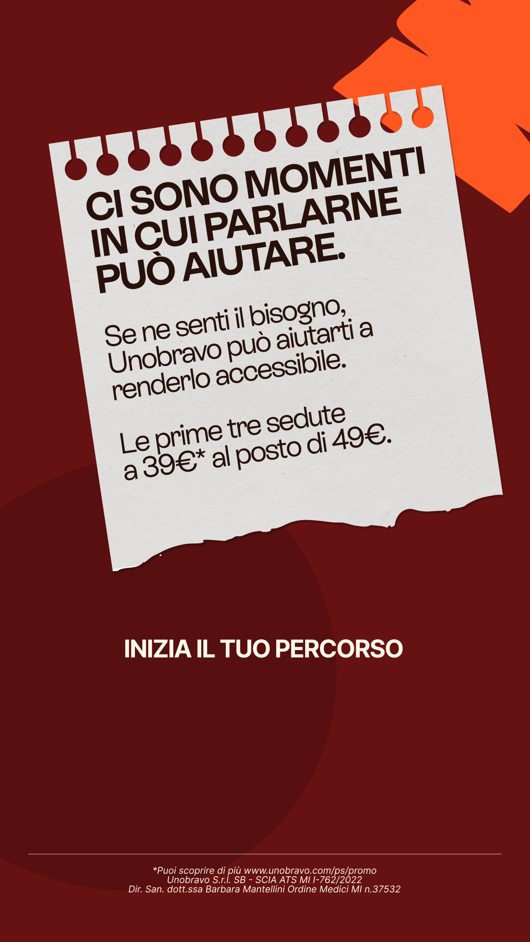 Unobravo Facebook ad
