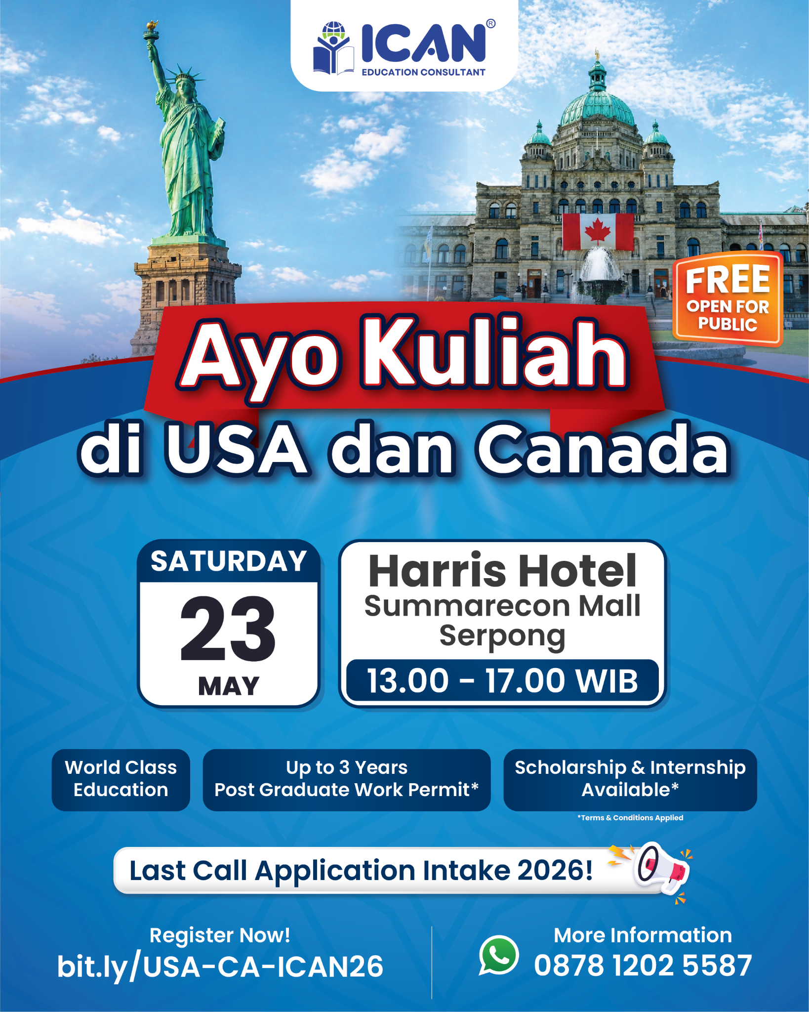 ICAN Education Consultant Facebook ad from May 12, 2026