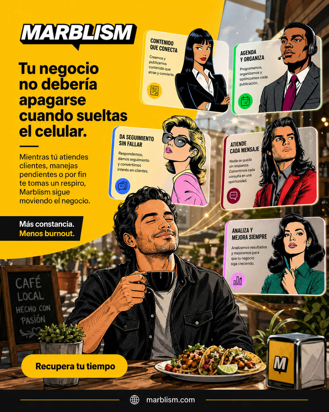 Marblism Facebook ad