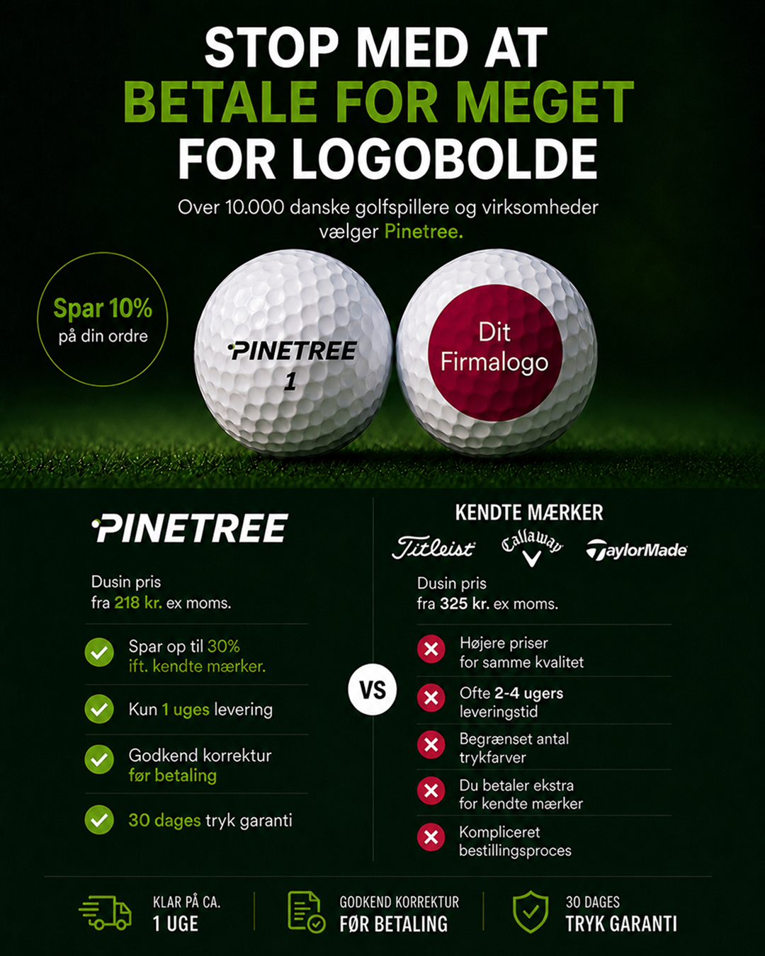 Pinetree Golf Facebook ad