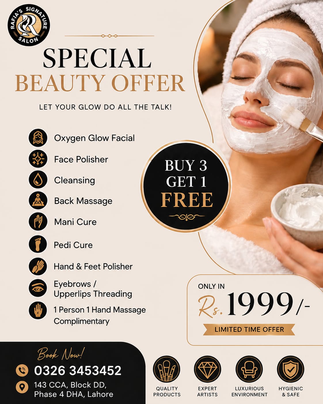 Rafiasignaturesalon Facebook ad: Your Complete Beauty Transformation Starts Here!