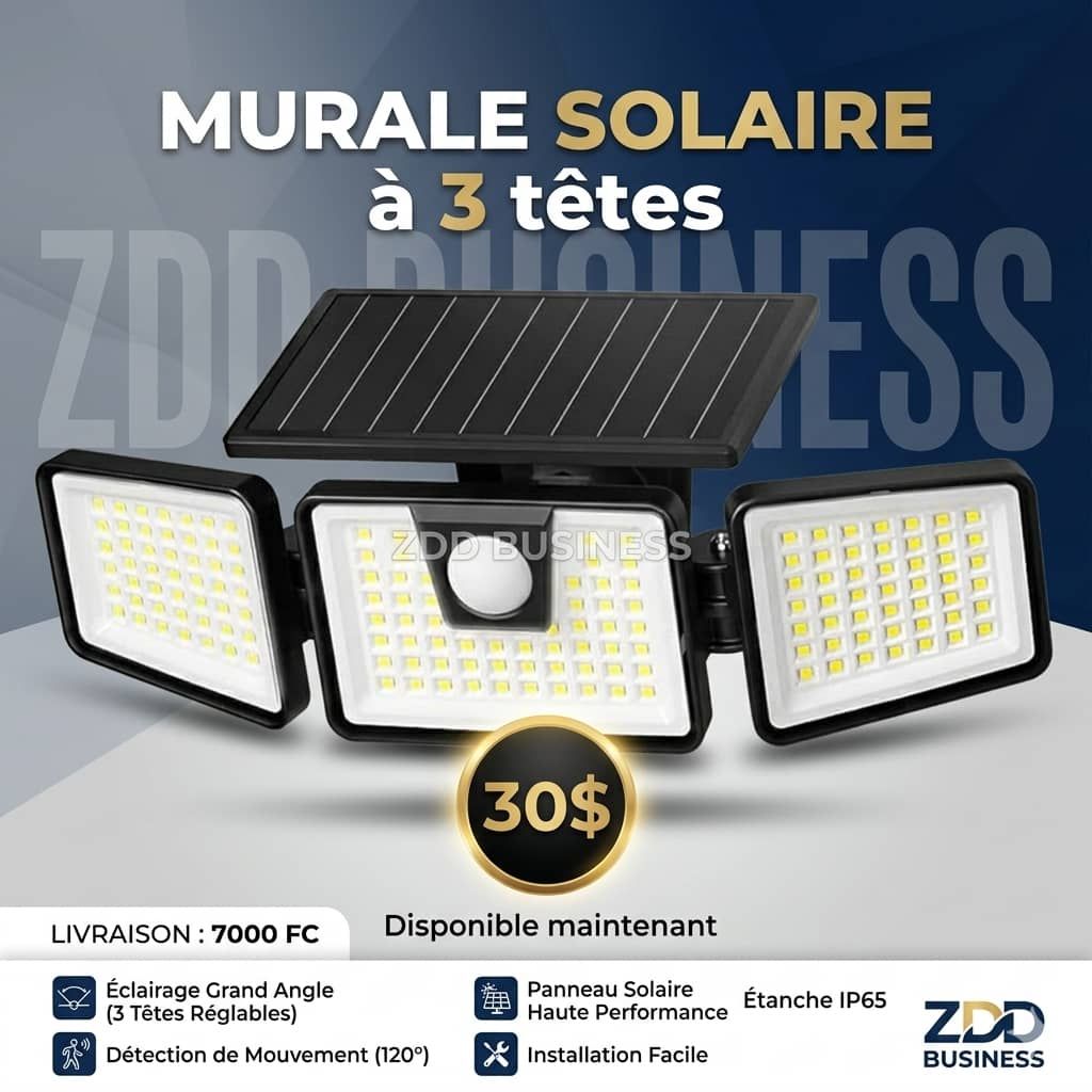 Brainner business Facebook ad: A 30$ Lampe mural avec 3 tête: Elle…
