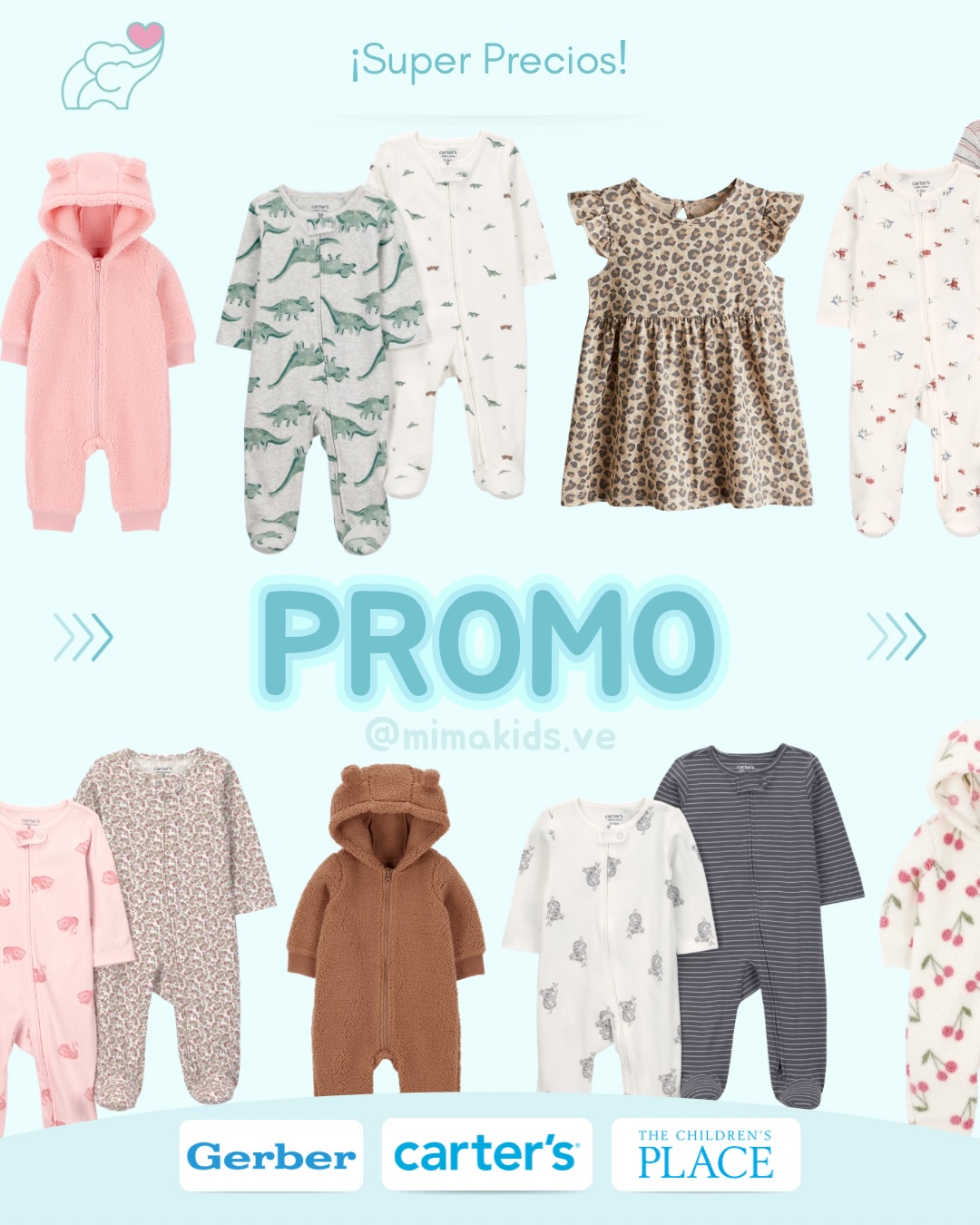 Mima Kids Facebook ad: SUPER PROMOS ¡súper precios!