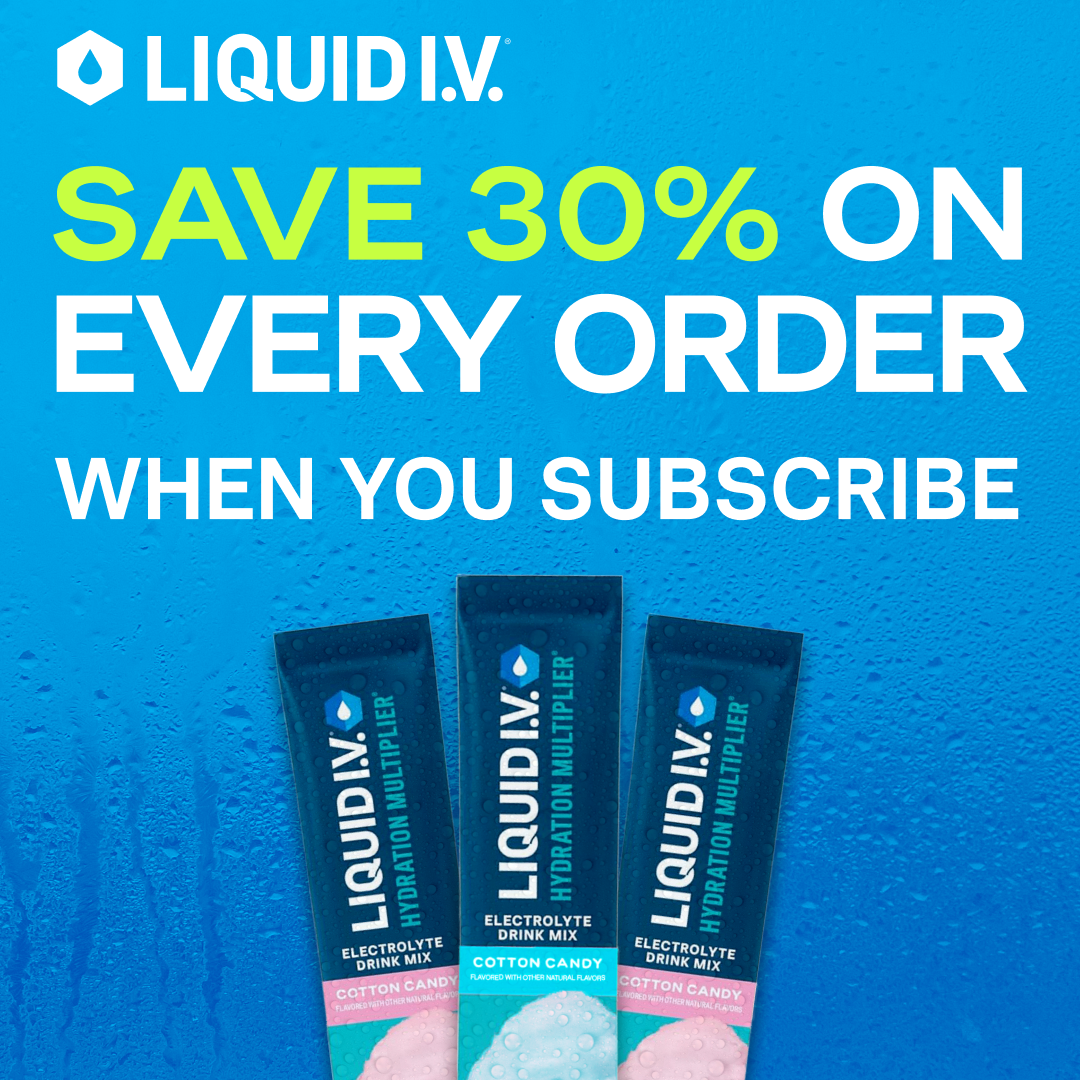 Liquid I.V. Facebook ad: Hydration on Repeat