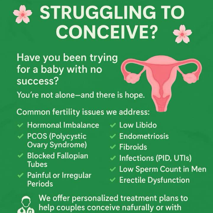 Fertility expert &health solution Facebook ad: Chat in Messenger