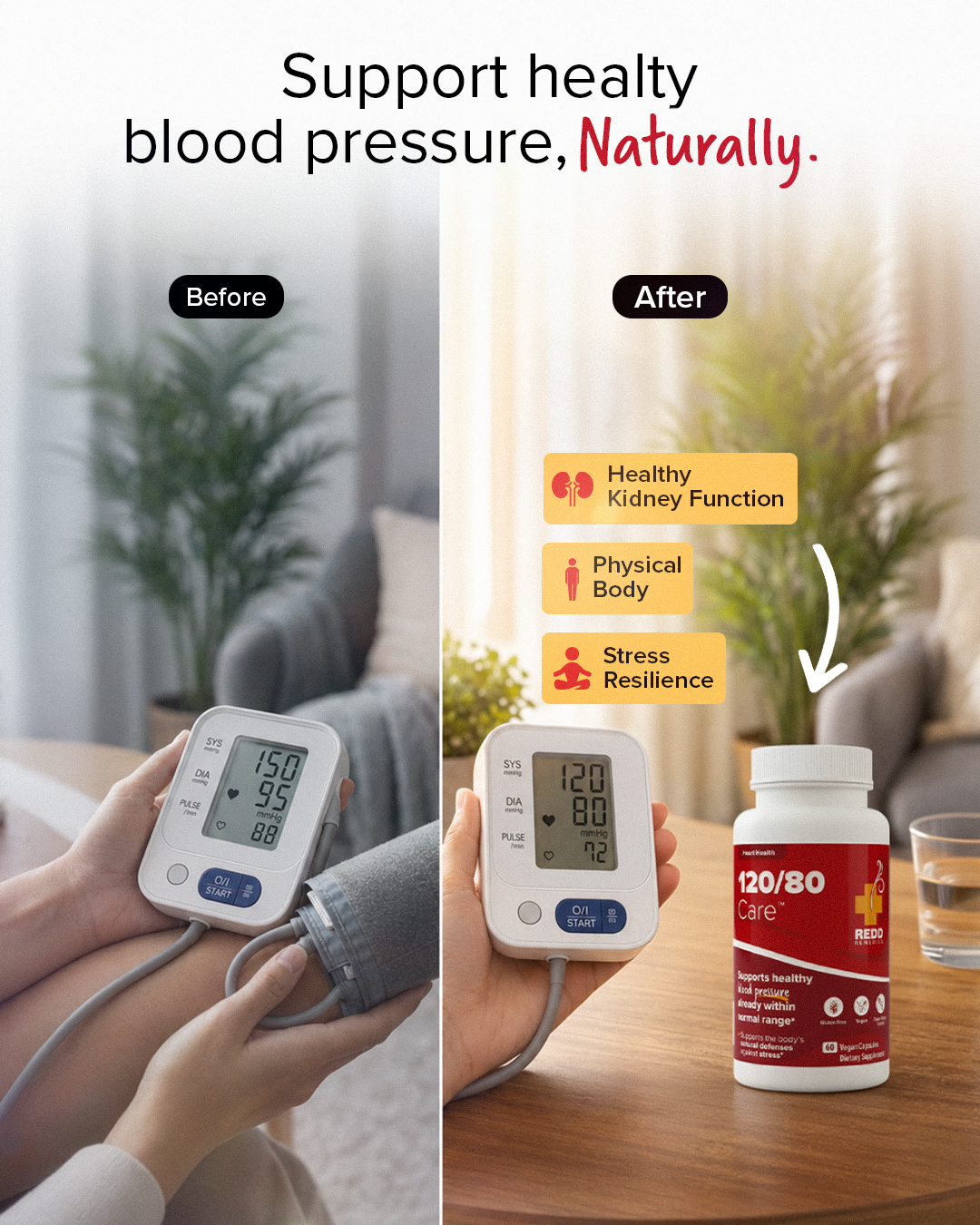 Redd Remedies Facebook ad: Lower Your Blood Pressure With Our Natural Formula!