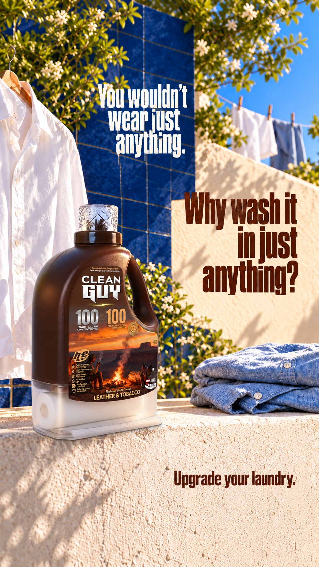 Clean Guy Facebook ad: You're a dude, not a lilac.