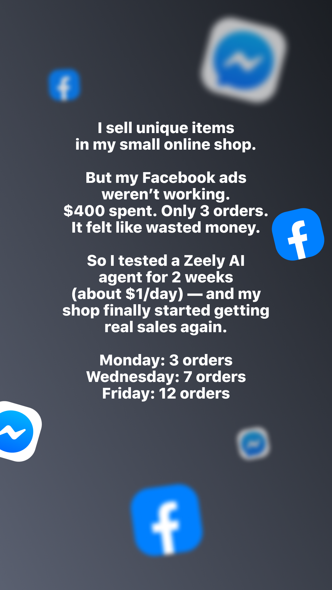 Zeely Facebook ad