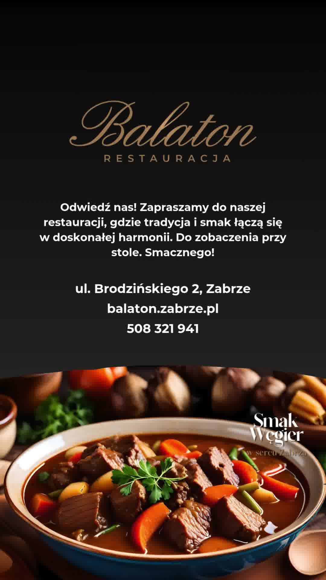 Restauracja Balaton w Zabrzu Facebook ad from Jul 3, 2025