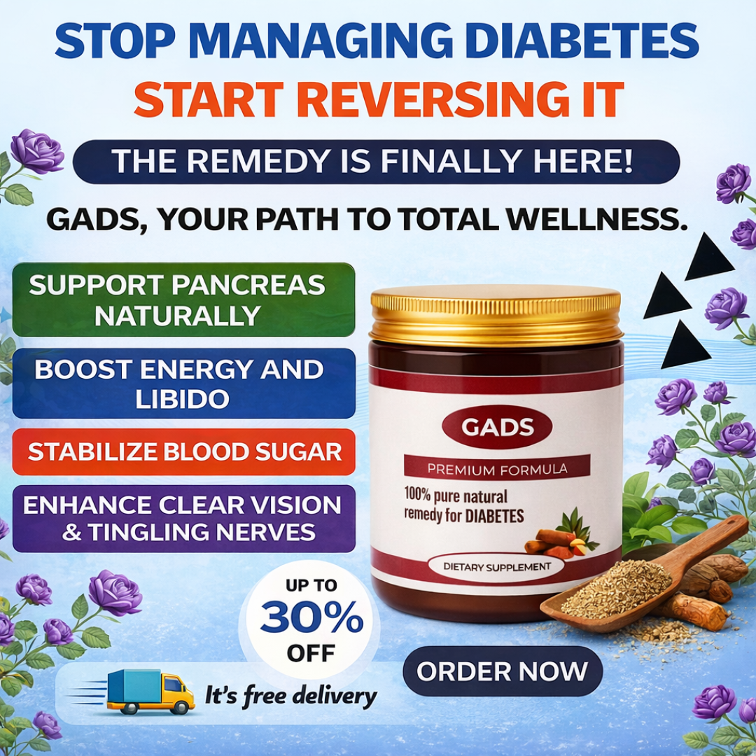PureWell Herbal Products Facebook ad: Reverse Diabetes Without Stress With GADS