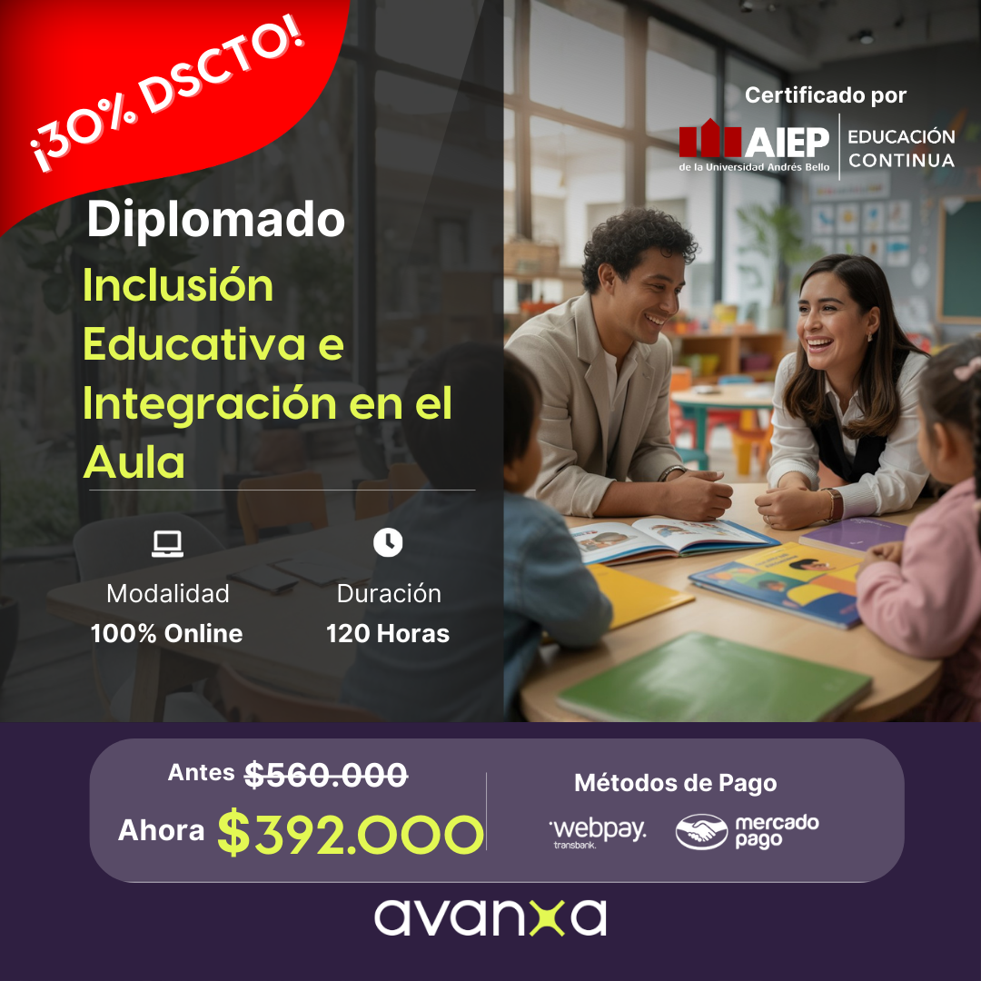 Avanxa Facebook ad: Capacitación online para docentes con énfasis en…