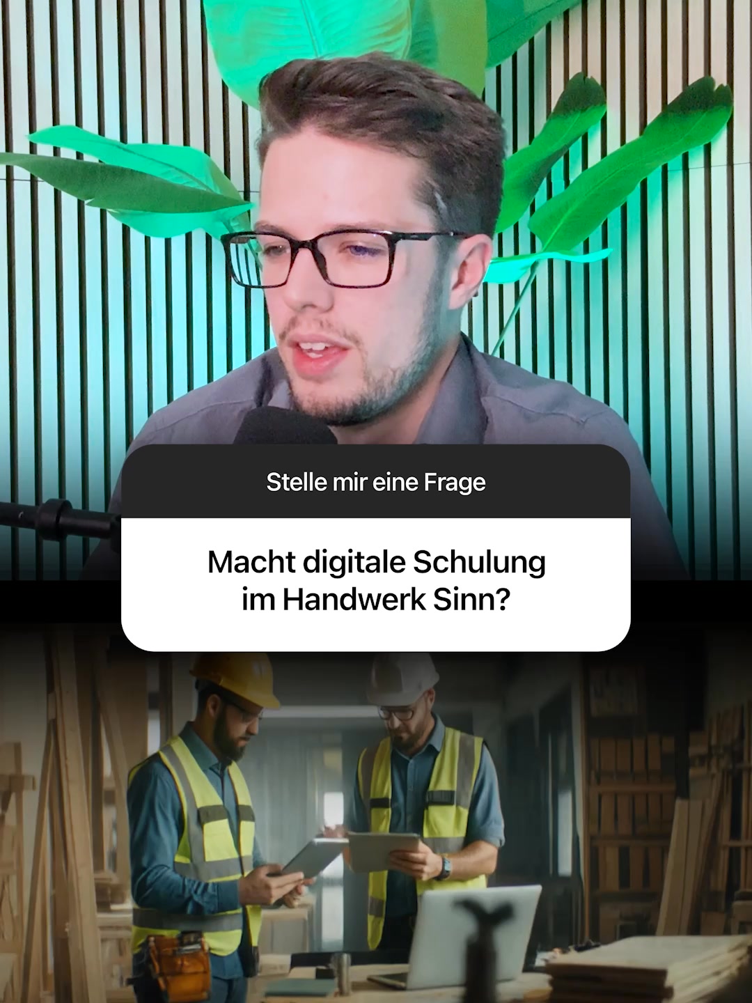 LearningSuite Facebook ad: Handwerksmitarbeiter direkt schulen mit LearningSuite!