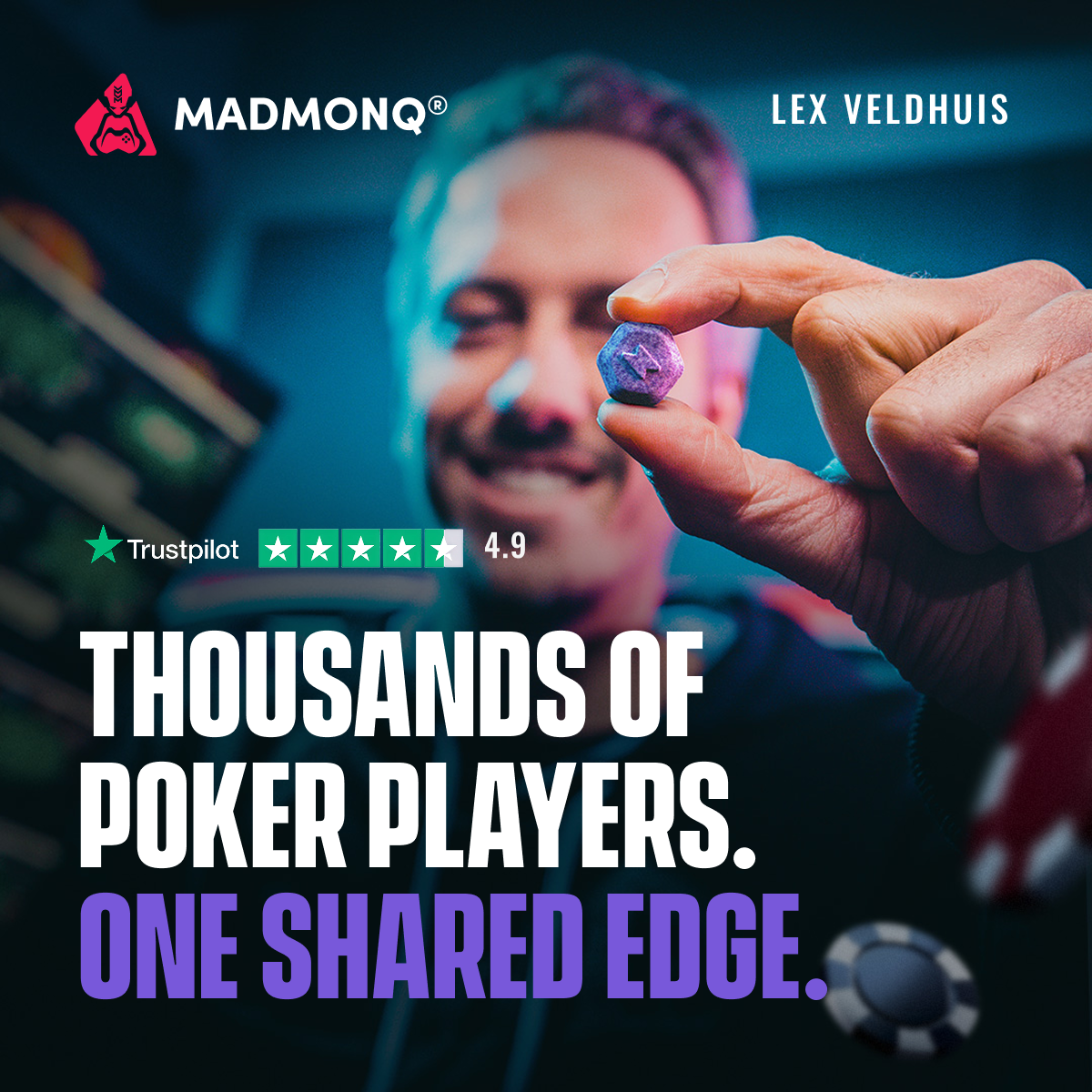 MADMONQ Facebook ad: Be part of the winning community.