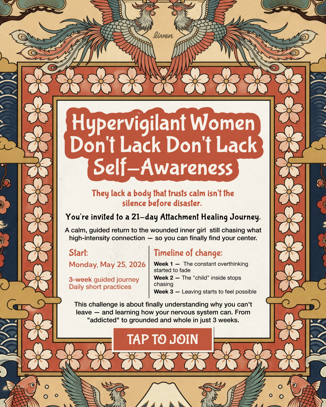 Liven: Self-Discovery Community Facebook ad