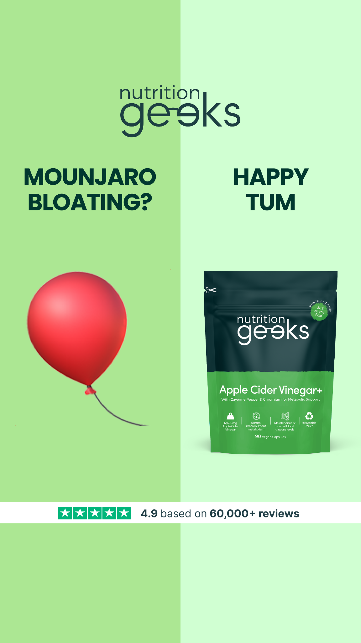 Nutrition Geeks Facebook ad