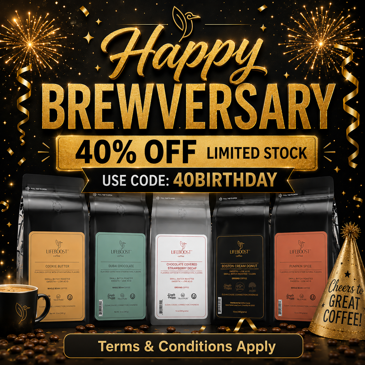 Lifeboost Coffee Facebook ad