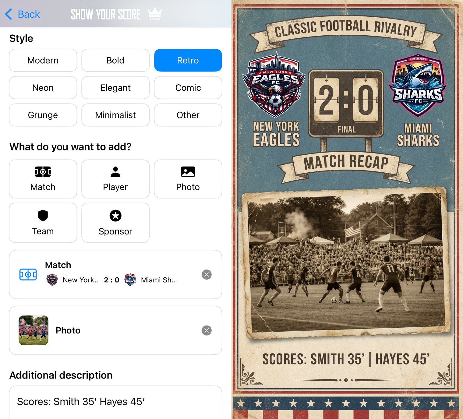 Show Your Score Facebook ad
