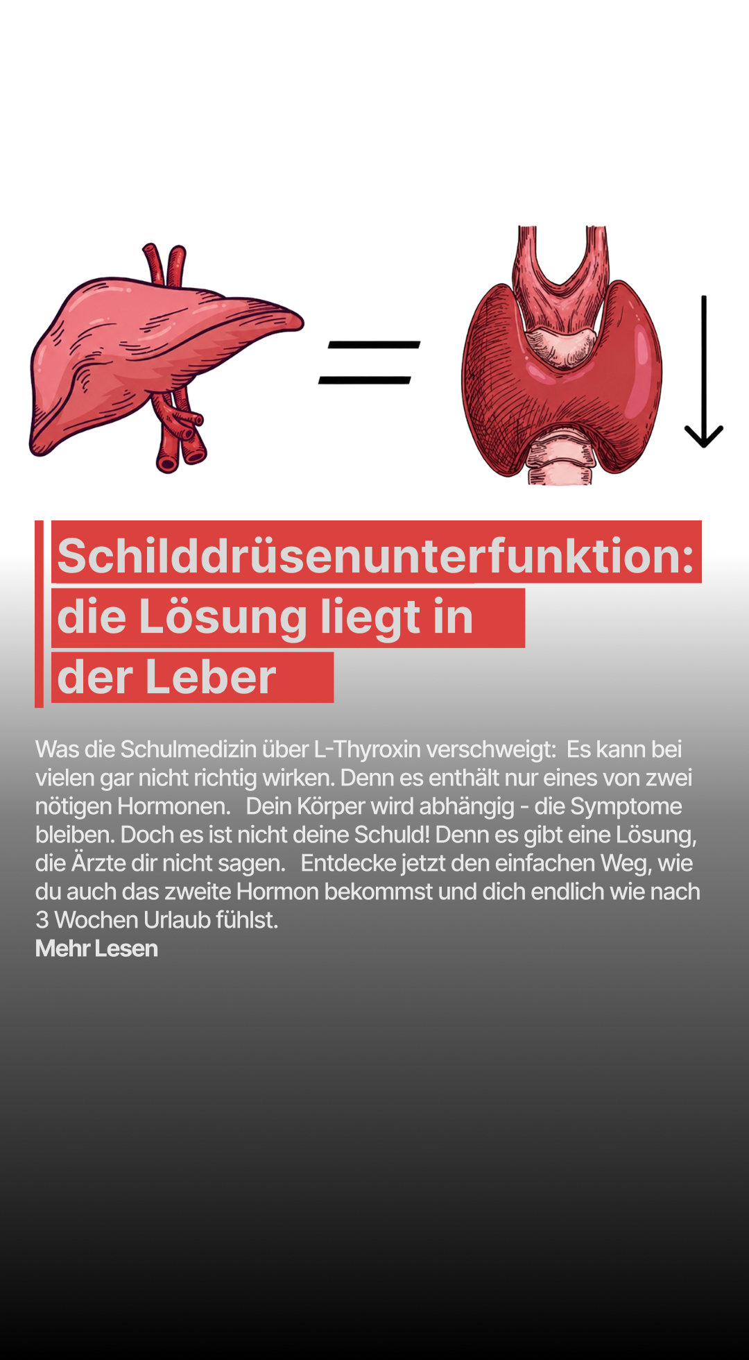 Mission Schilddrüse Facebook ad