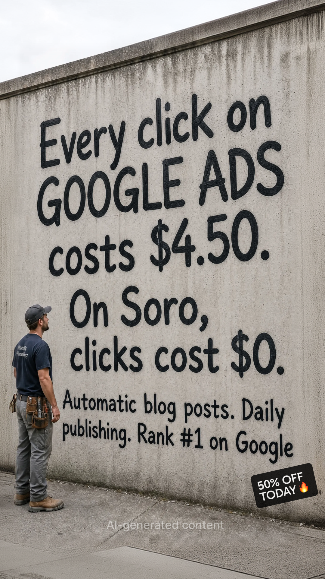 Soro SEO Facebook ad: Rank #1 on Google
