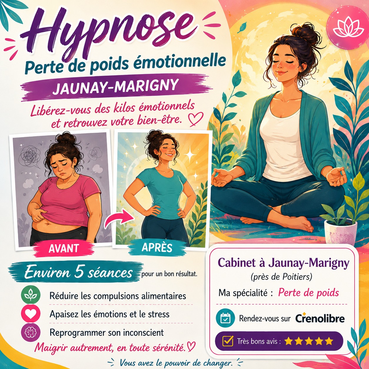 Angèle stop kilos Facebook ad