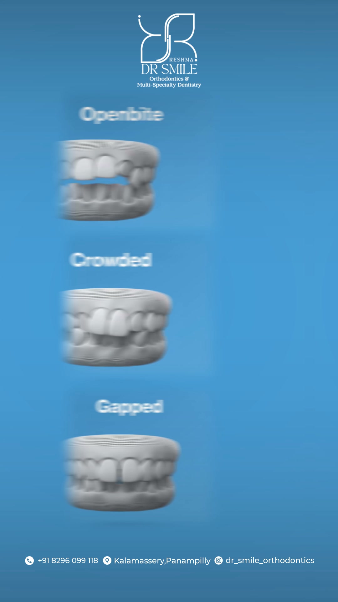 Dr Smile Orthodontics Facebook ad: Invisible Aligners. Beautiful Smile.