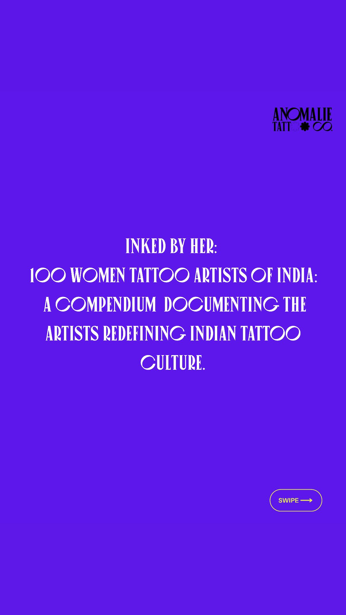 Anomalie Tattoo Co Facebook ad: Inked by Her: A Call to Archive the Artists Redrawing…