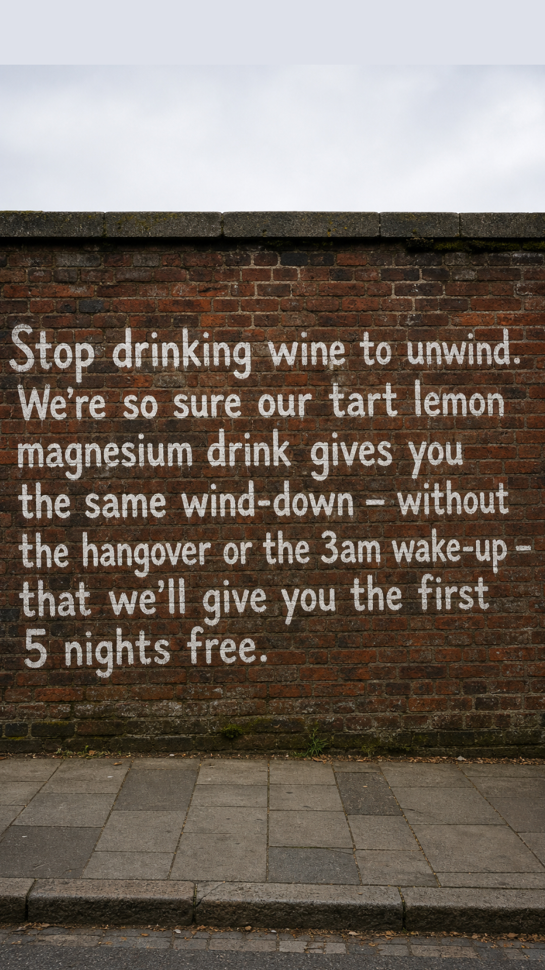The Dry Hour Facebook ad: 5-Night FREE Trial