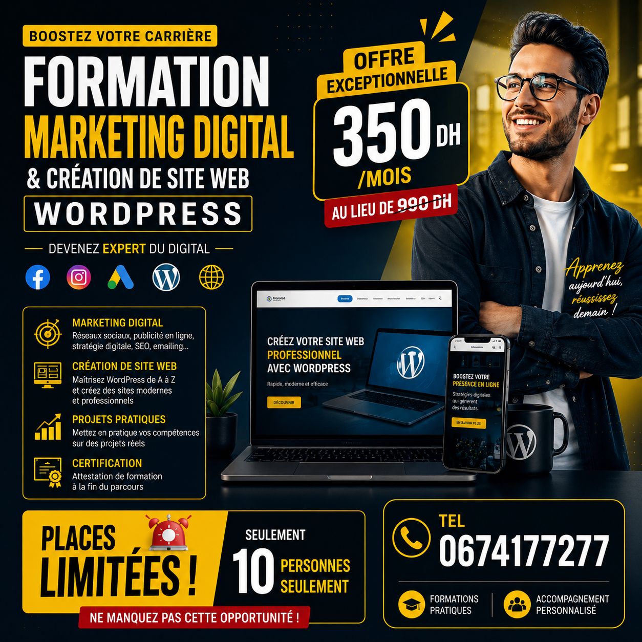 Direct Performance Facebook ad: Devenez Expert en Marketing Digital & Création de…