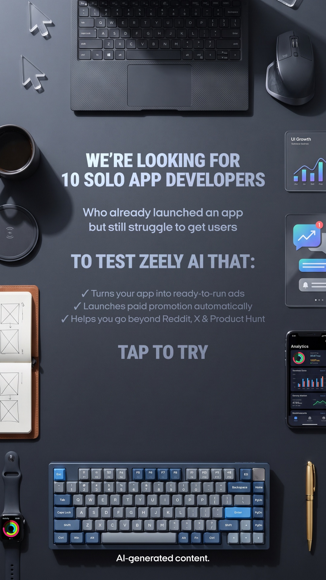 Zeely Facebook ad: I create top-selling ads with AI