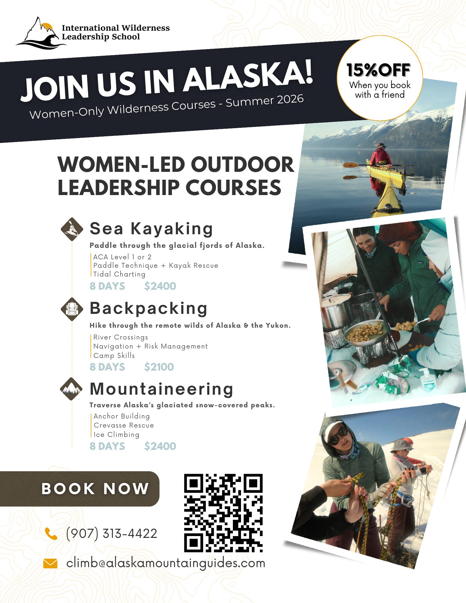 International Wilderness Leadership School Facebook ad from Mar 3, 2026