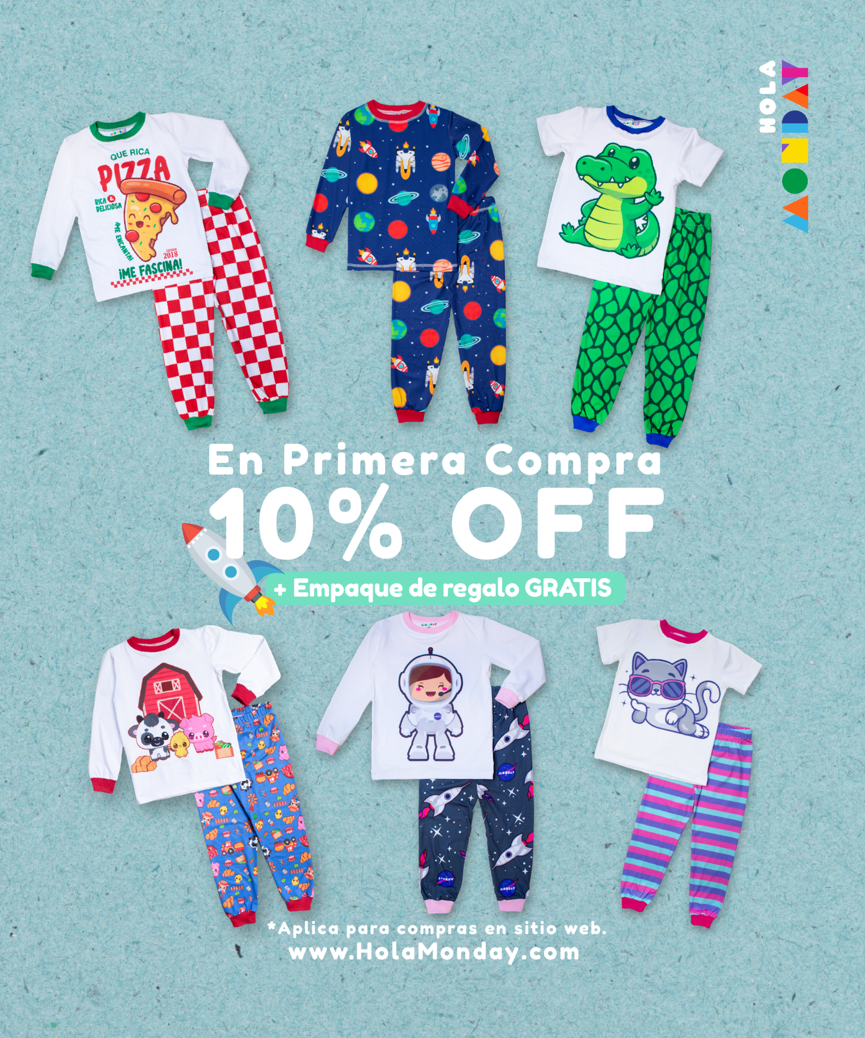 Monday Colombia Facebook ad: Elige YA su nueva pijama Favorita