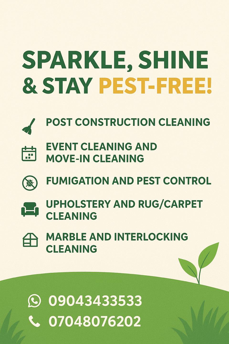 Total Cleaning Services Facebook ad: Step Into Freshness, Step Into Comfort!