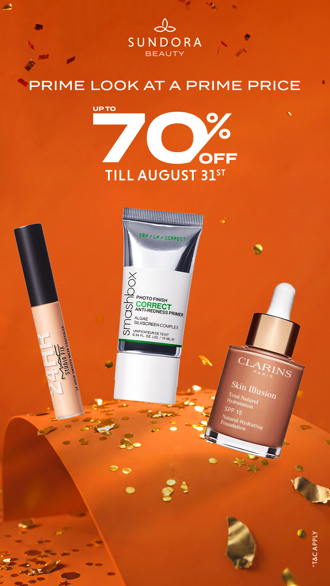 Sundora Beauty Facebook ad from Aug 16, 2026