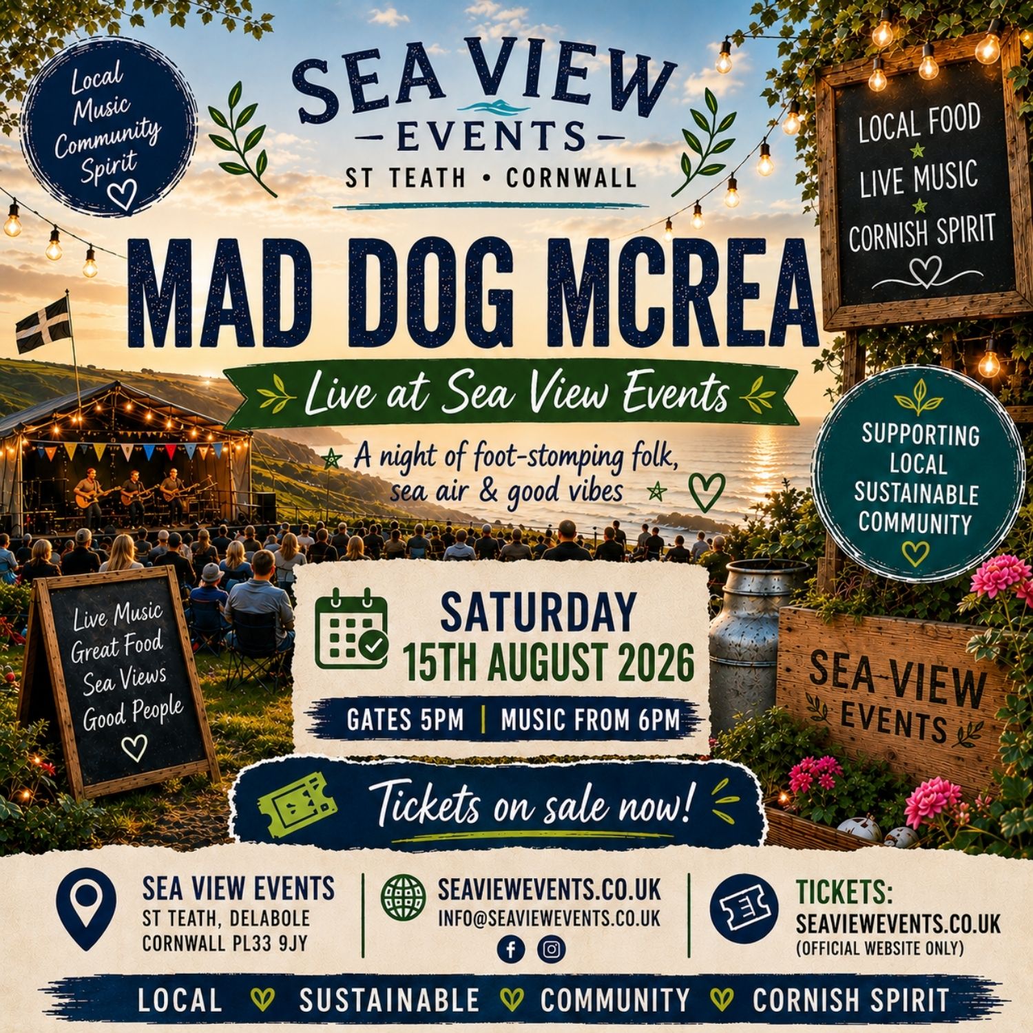 Sea View Events & Festival Venue Facebook ad