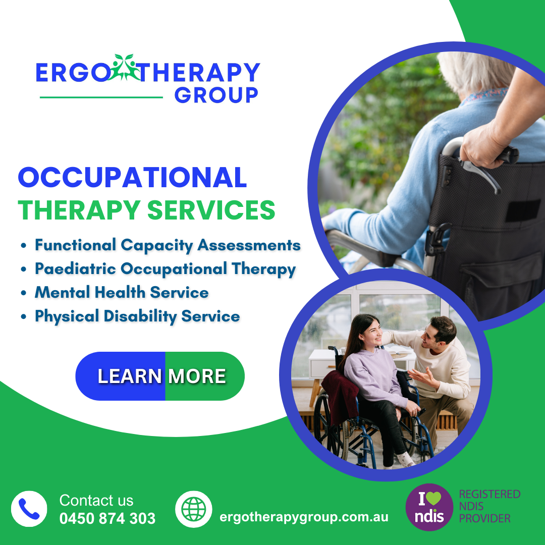 Ergo Therapy Group Facebook ad: Mobile NDIS Occupational Therapy Melbourne & Sydney