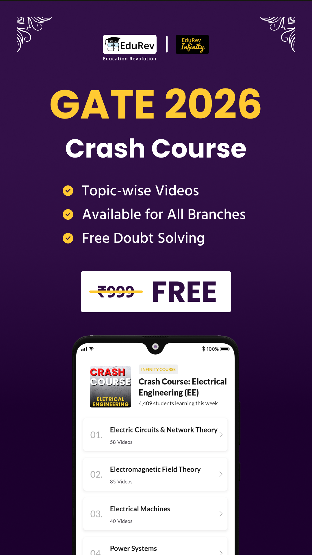 EduRev Facebook ad