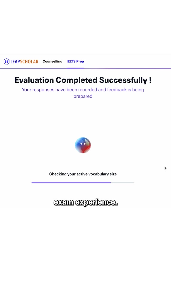 Leap IELTS Facebook ad: Score Band 8 Faster
