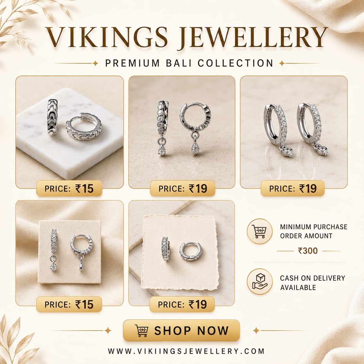 Vikings jewellery Facebook ad