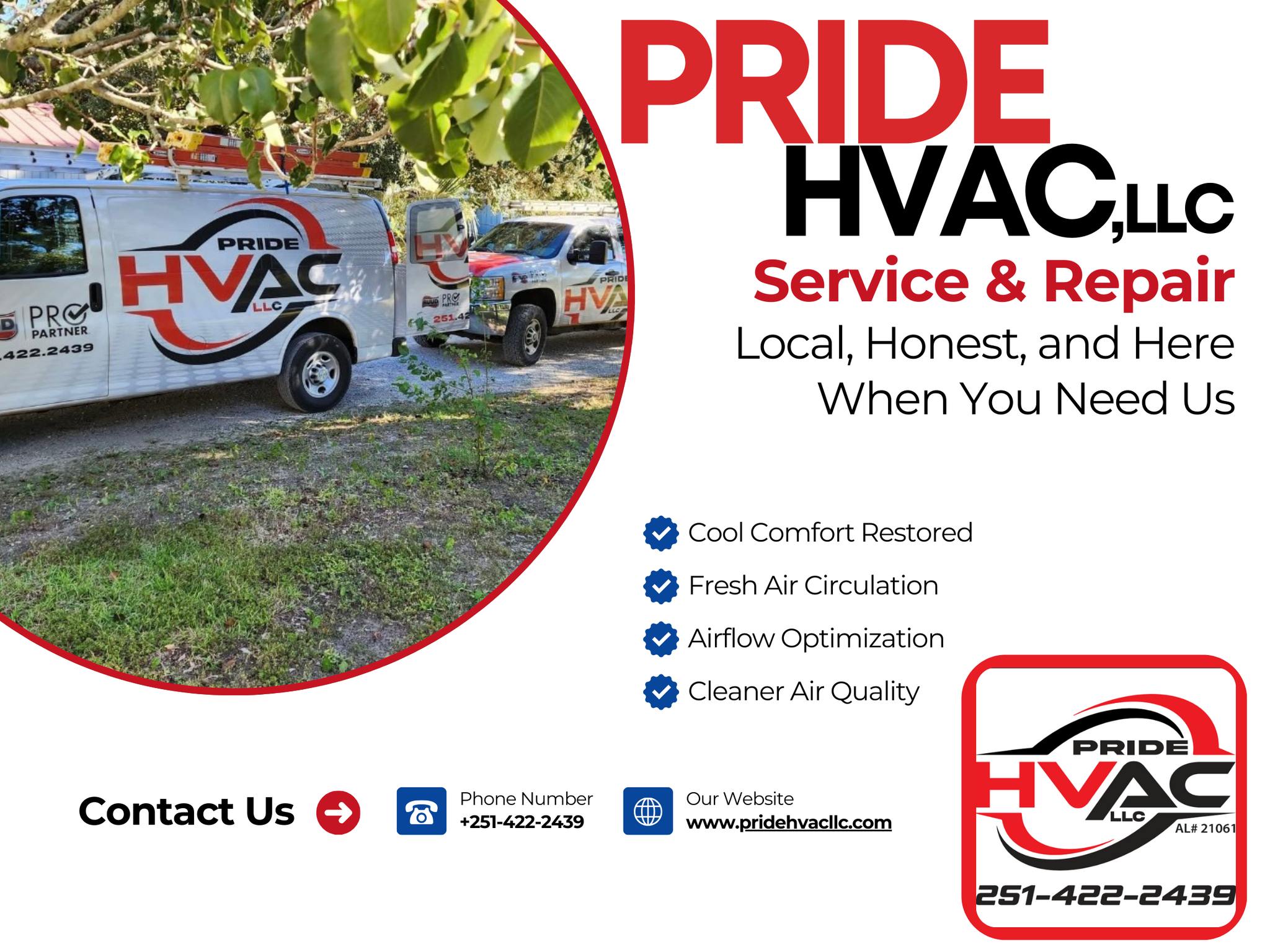 PRIDE HVAC LLC Facebook ad