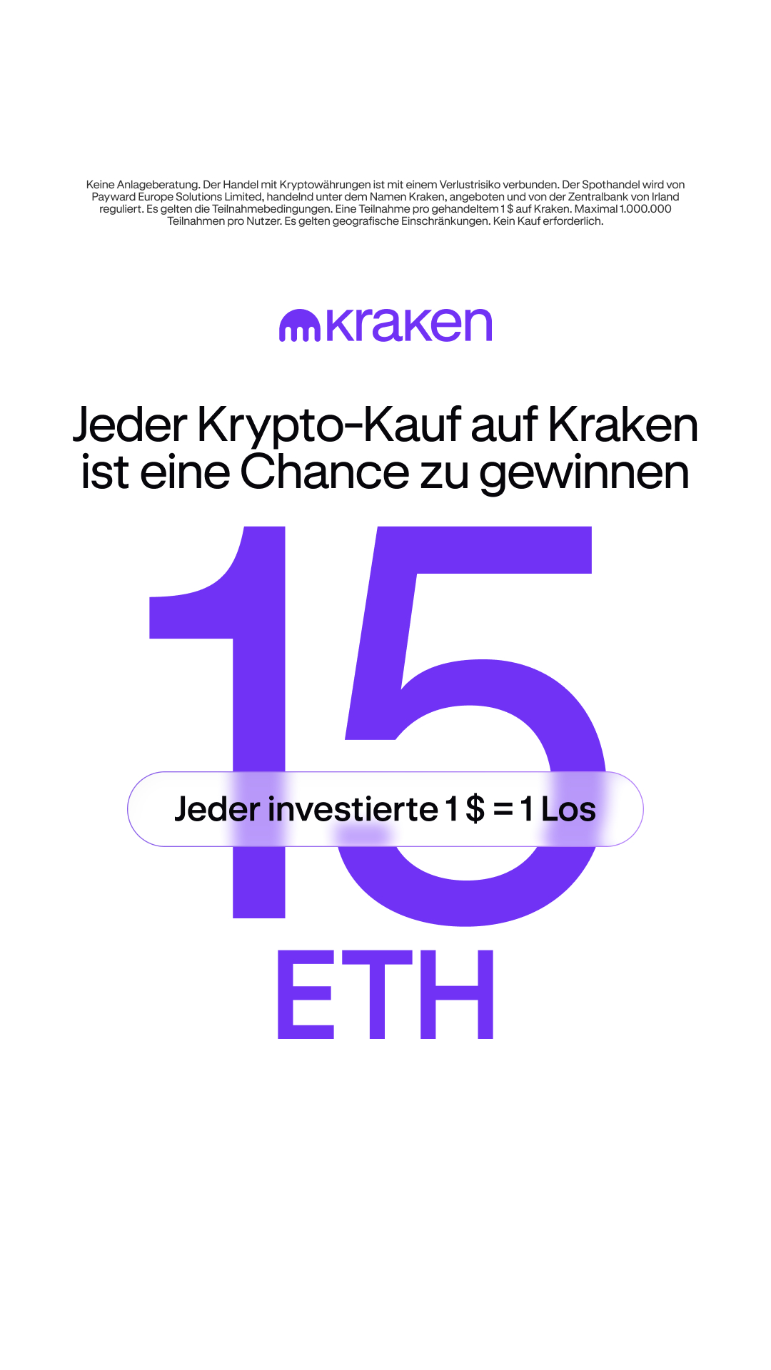 Kraken Digital Asset Exchange Facebook ad