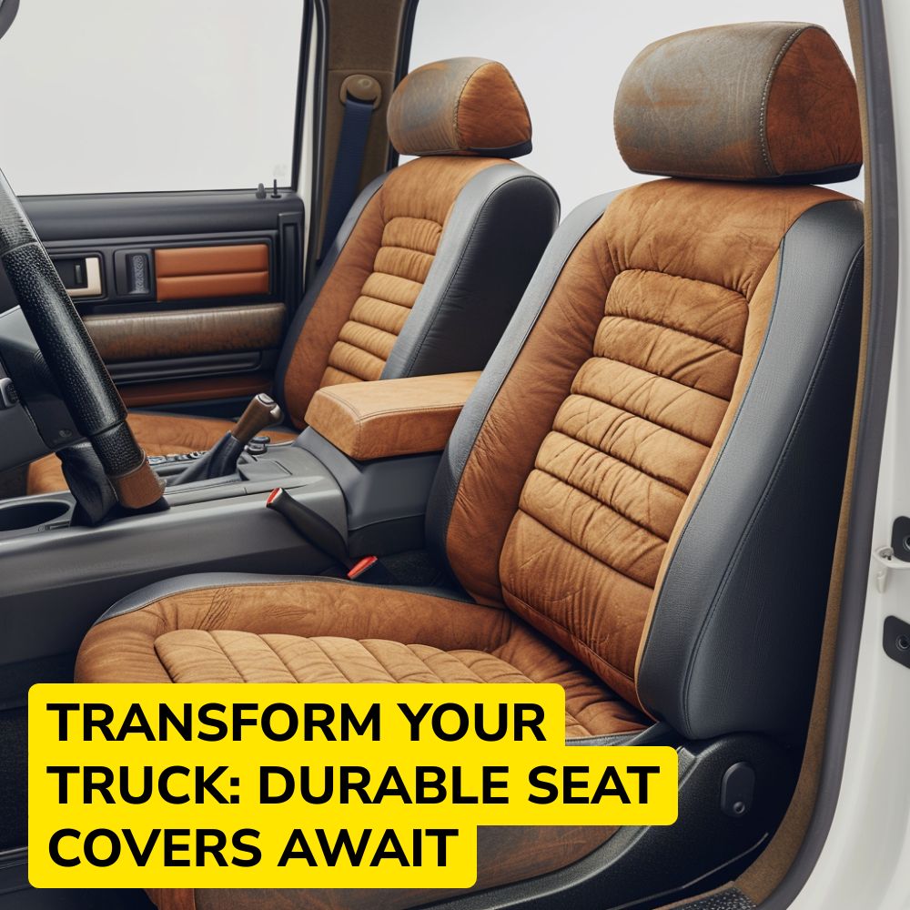 ExploreAnswers Spotlight Facebook ad: Best Truck Seat Cover.
