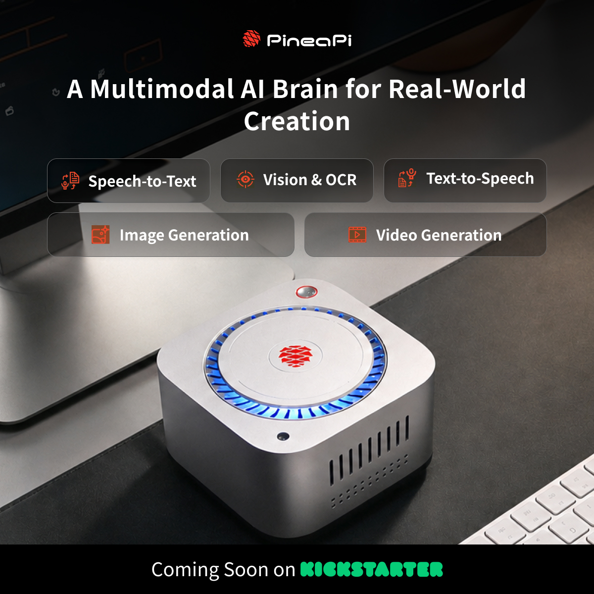 PineaPi Facebook ad: A Multimodal AI Brain for Real-World Creation