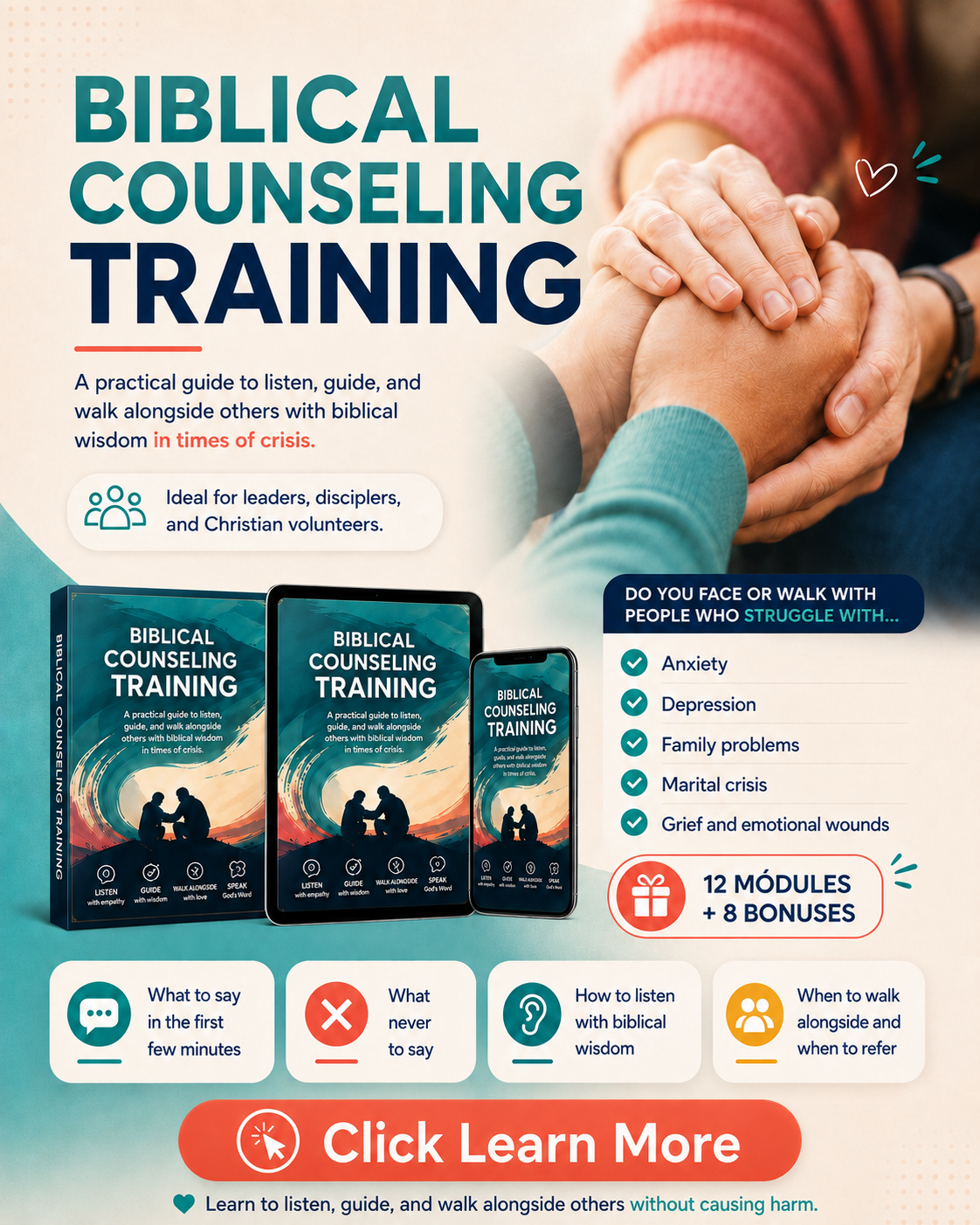 Christian Knowledge Facebook ad: Click Learn More