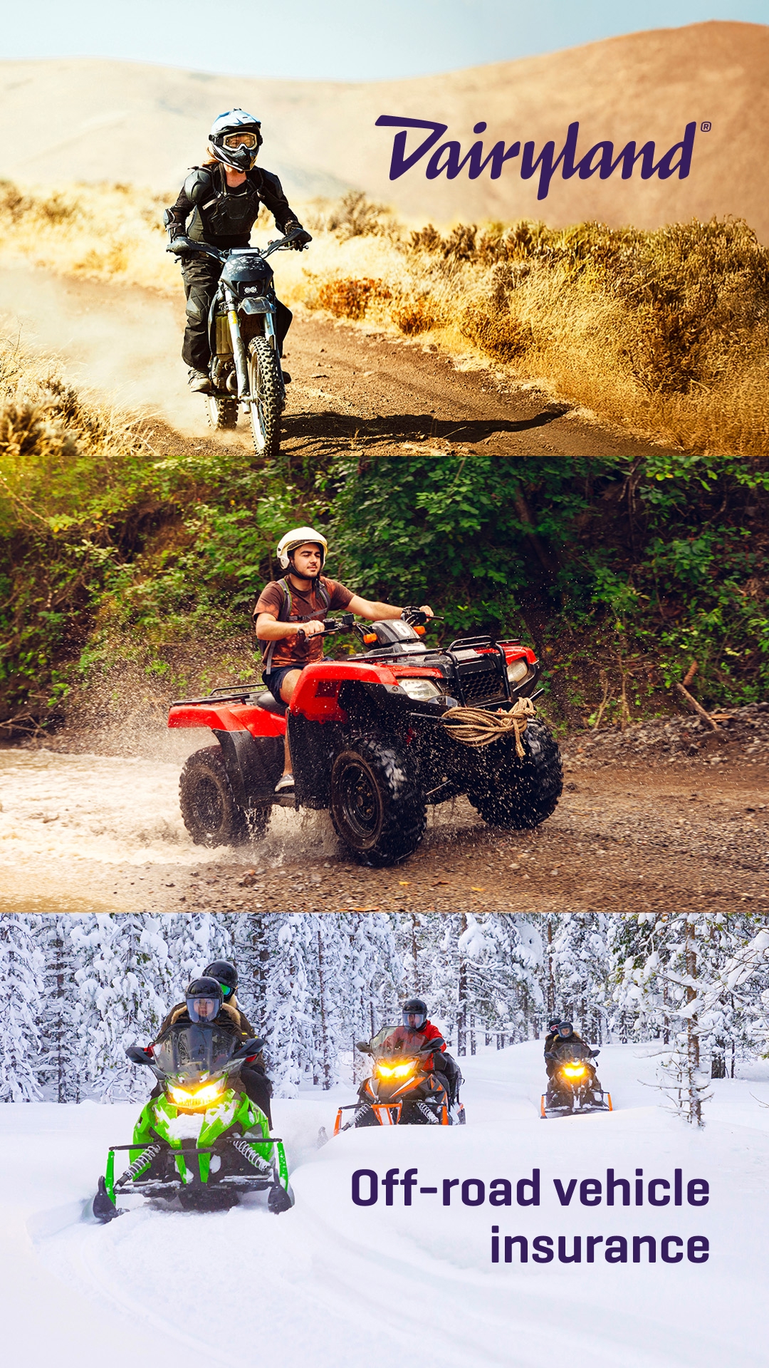 Dairyland Motorcycle Insurance Facebook ad