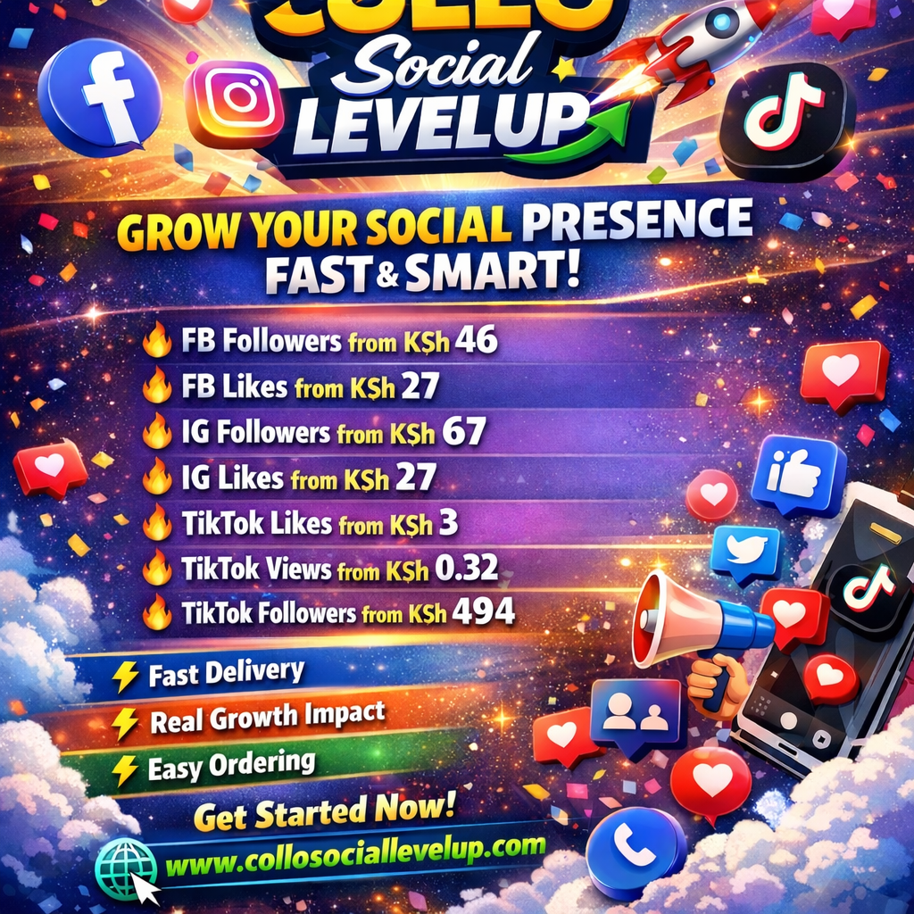 Collo Social Levelup Facebook ad: GROW YOUR SOCIALS