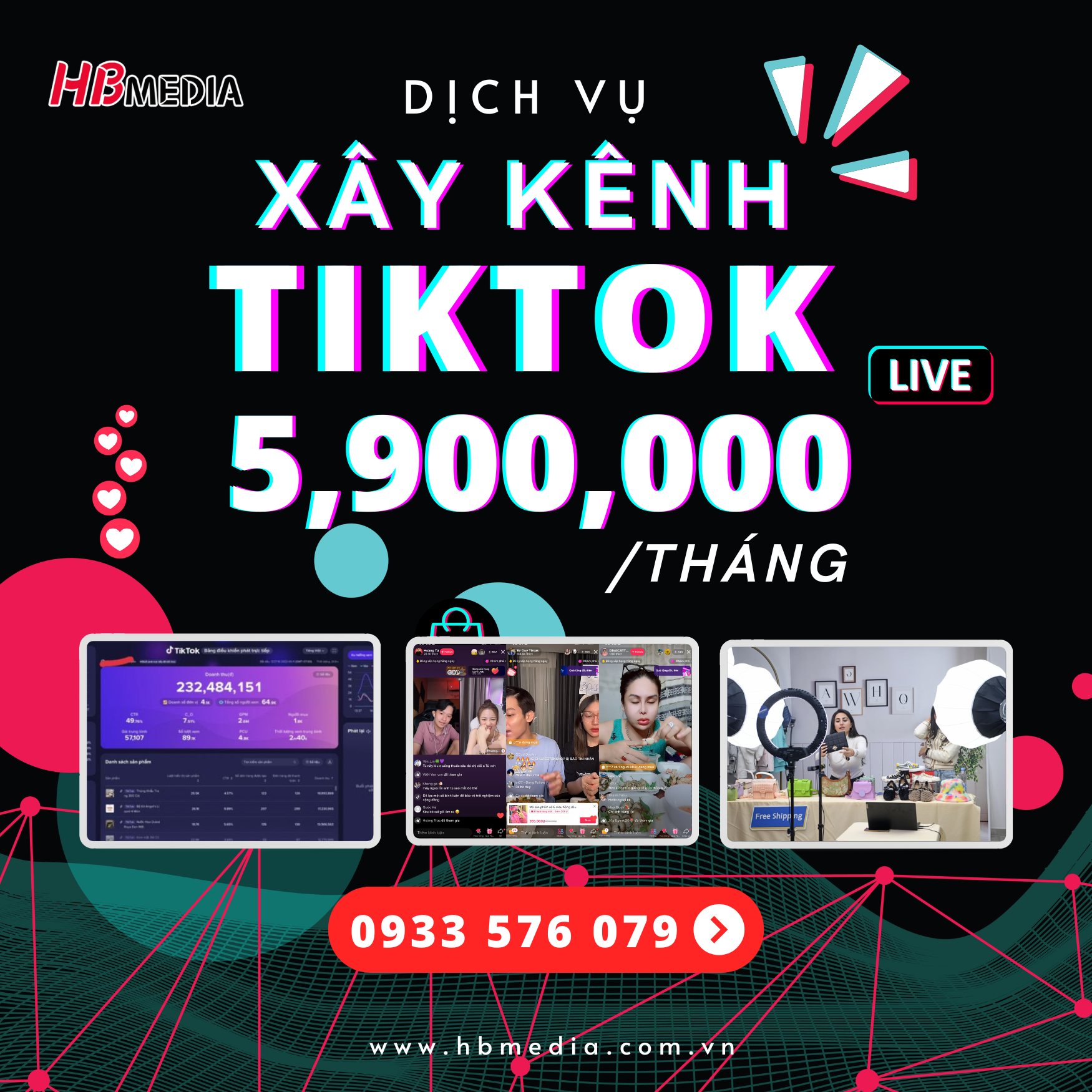 HBmedia -Marketing Tổng Thể Facebook ad: GÓI XÂY KÊNH TIKTOK CHỈ TỪ