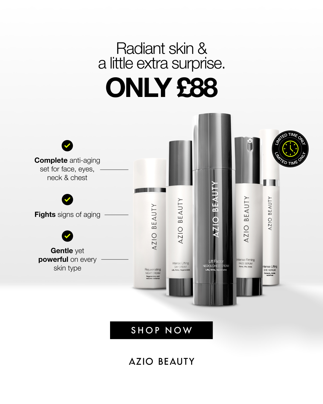 Azio Beauty Facebook ad
